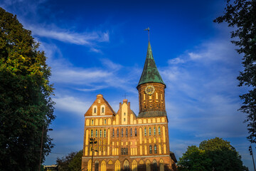 an ancient church in the city of Koenigsberg