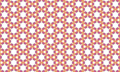 Fototapeta premium Vibrant Purple and Orange Geometric Pattern on White Background