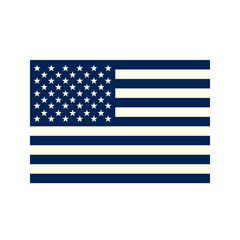 Black and white flag of United States of America