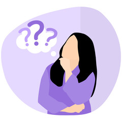 People Thinking Illustration