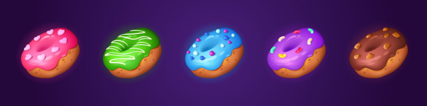 Isolated donut food game icon vector illustration