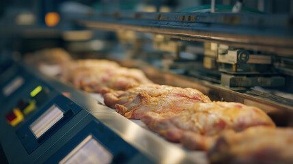 A medical device assembly line operating under ceiling-mounted laminar flow systems, safeguarding sterile implants and surgical tools during final packaging. cinematic color correction, natural