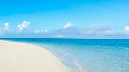 Beautiful sky and blue sea