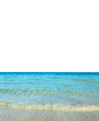 blue sea isolated on white background