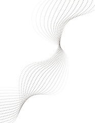 Sophisticated Abstract Composition of Interweaving Parallel Waves and Fading Gradients, Transitioning from Rich Sepia to Deep Ebony on a Minimalist White background.