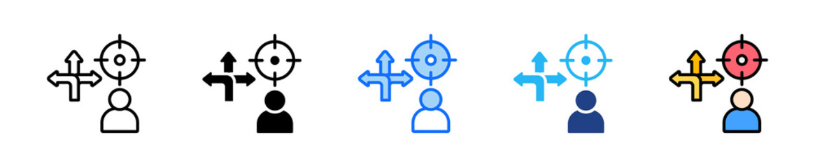 User Tracker Icon Set Multiple Style Collection