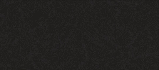 Abstract Topographic Map Design Detailed Elevation Contour Lines Grayscale, Representing Geographic Landscapes, Terrain Mapping, and Minimalist Organic Textures for black background.