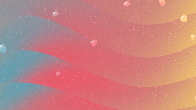 Gradient background with wave patterns and small white spheres. Suitable for designs needing a modern and dynamic touch. Perfect for digital projects.