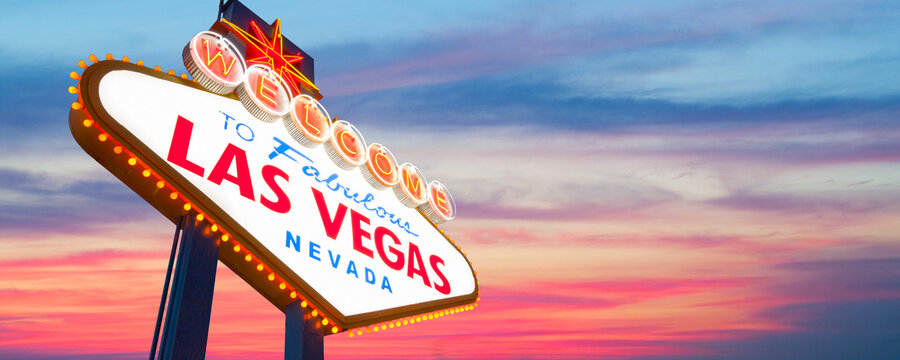 Welcome to Fabulous Las Vegas Neon Sign. Las Vegas, Nevada, USA