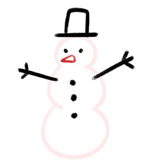 snowman doodle