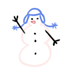 snowman doodle