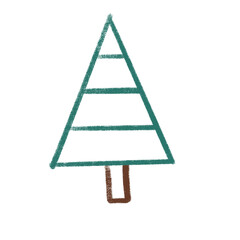 triangle tree doodle
