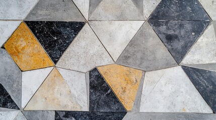 A collection of textures featuring uneven surfaces of mixed, colorful stones set in cement. This mosaic or terrazzo style is perfect for creating unique, artistic, and vibrant backgrounds.