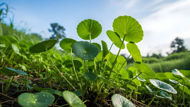 Fresh Centella Asiatica Landscape