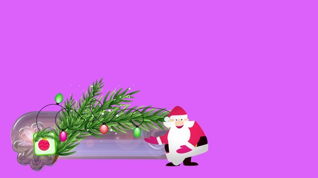 Christmas Lower Third On Alpha