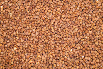 Buckwheat groats as a texture, pattern, wallpaper