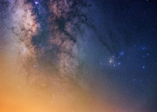 Galactic Center and Rho Ophiuchi Cloud Deep Sky Astrophotography