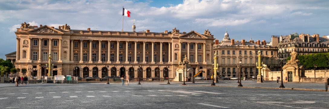 Paris France Place de la Concorde public square panorama