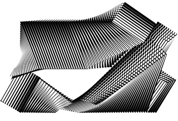 op art modern background, creative dynamic halftone lines pattern, vector texture