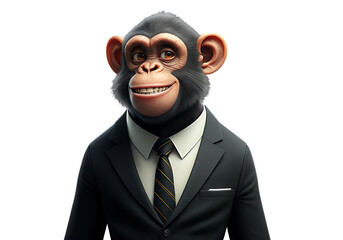 funny businessman with a big smile