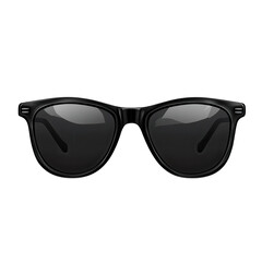 Sunglasses sit on a flat surface, showcasing a black frame ideal for wearing outside in sunny weather
