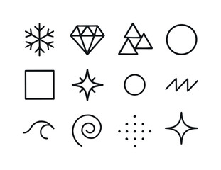 Neon Countdown Icons. Neon numeric countdown. Line outline icon set of Neon numeric countdown: number 1,