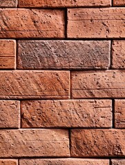 Red Brick Walls Pattern for Backgrounds and Wallpapers. Textures. Geometry.