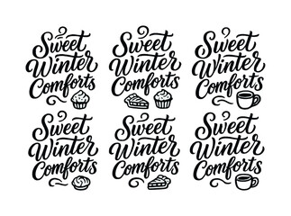 Ski Path Calligraphy. Ski Path Indicators. Create a calligraphy lettering illustration of the phrase: Ski Path