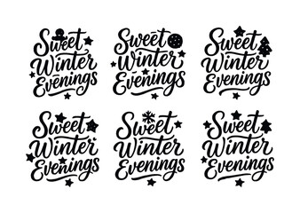 Snow Trail Lettering. Snow Trail Directionals. Create a calligraphy lettering illustration of the phrase: Snow