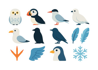 Santa's Workshop Tools. Santa&rsquo;s tool bench items. Colorful flat vector icons set of Santa&rsquo;s tool bench items: