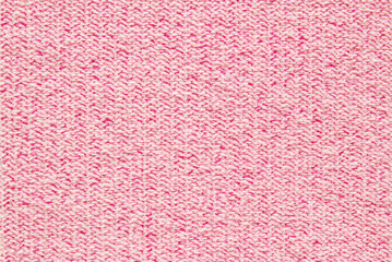 Soft pink fibrous pique fabric texture as background