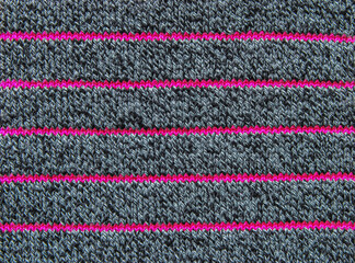 Soft gray melange jersey fabric with pink strips texture as background