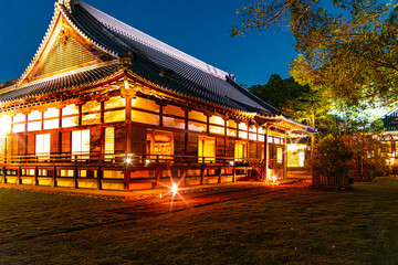 京都、青蓮院のライトアップ