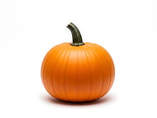 Obraz premium Pumpkin on white background autumn harvest Halloween symbol.