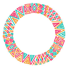 Colorful abstract circle frame. Black history month Borders and Frames, Frames for Juneteenth with space for text.