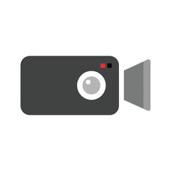Compact digital camera recording video Vector
