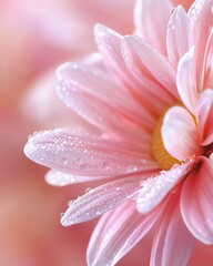 Fototapeta premium Soft dew-like glow on petals, spring flowers, fresh morning feel