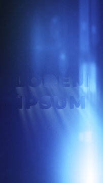 Cinematic Light Flare Text Vertical Title Animation