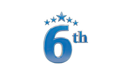 6th Place with Stars - Ranking Concept