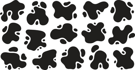 Fototapeta premium Playful pastel blobs and dots create a modern, vibrant background for eye-catching design projects