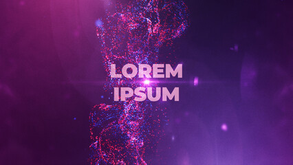 Cinematic Big Bang Explosion Text Wide Title Animation