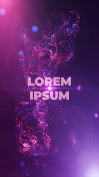 Cinematic Big Bang Explosion Text Vertical Title Animation