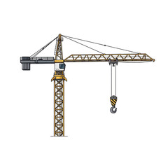 Construction Crane Tower with Long Reach and Heavy Duty Hook for Building Projects