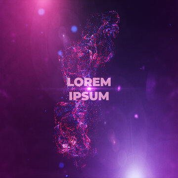 Cinematic Big Bang Explosion Text Square Title Animation