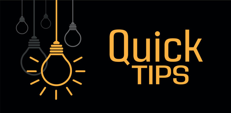 quick tips sign 