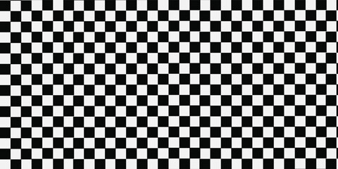 Black and white checkered pattern, Checkerboard seamless pattern