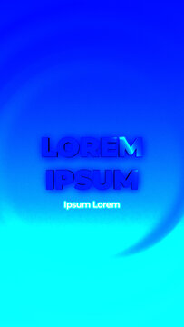 Elegant 3D Text Waves Motion Vertical Title Animation