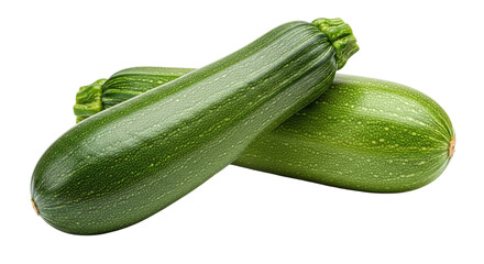 Zucchini on a transparent background