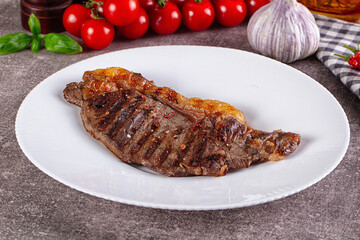 Grilled gourmet rib-eye beef steak
