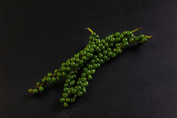 Fresh raw green branch pepper corn